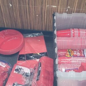 Red Party Supplies Set